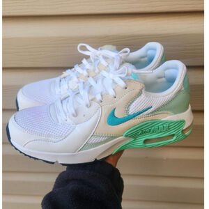 Nike arimax 270 womens size 7.5 white turquoise athletic sneakers running EC